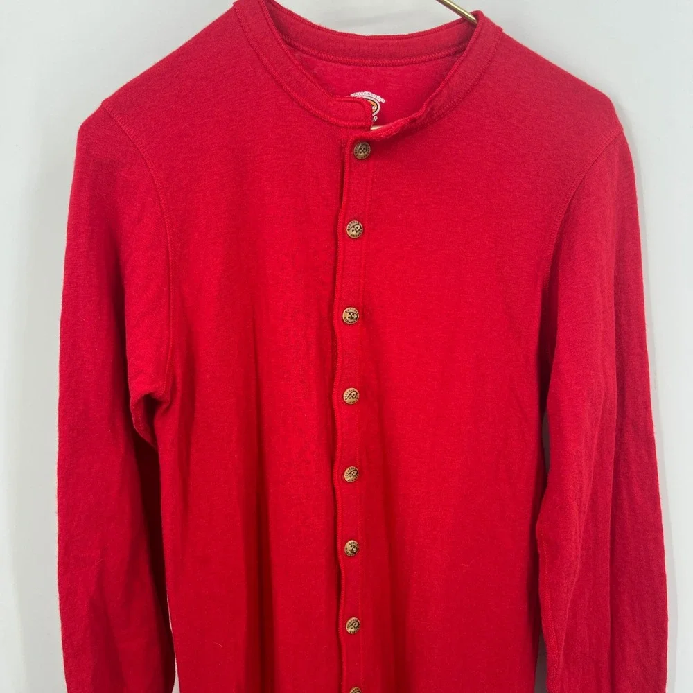 Duofold Cotton Wool Mid Weight Double Layer Thermal Union‎ Suit Red Long Johns